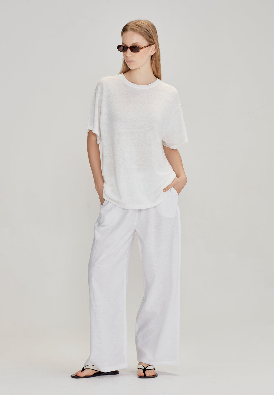 PULL ON LINEN PANT
