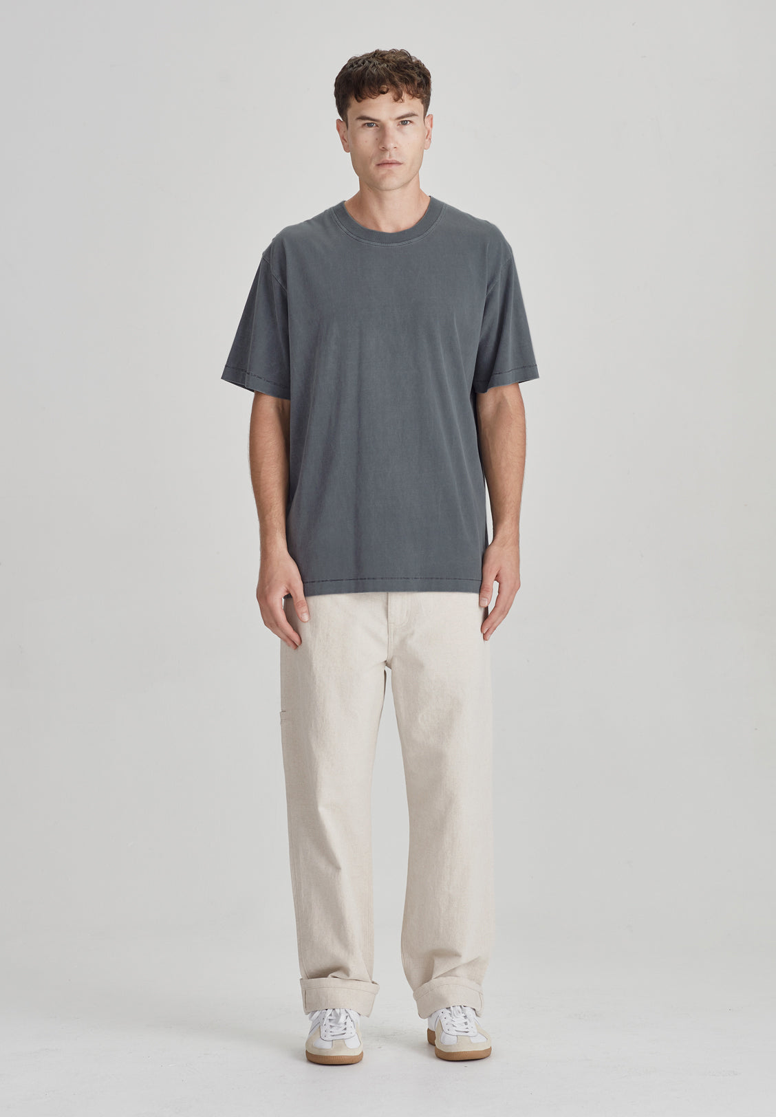 MENS RELAXED TEE, VINTAGE STORMY – COMMONERS