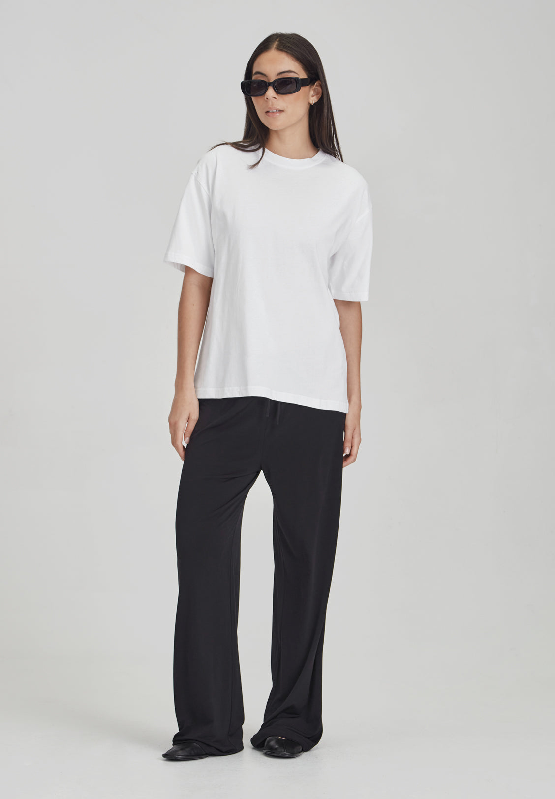 WOMENS RELAXED TEE, WHITE