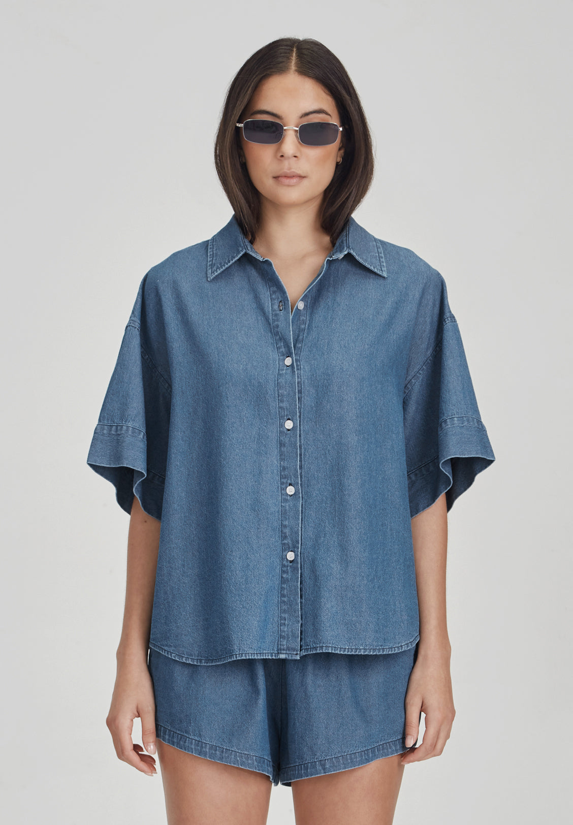 BOYFRIEND SHIRT, CHAMBRAY