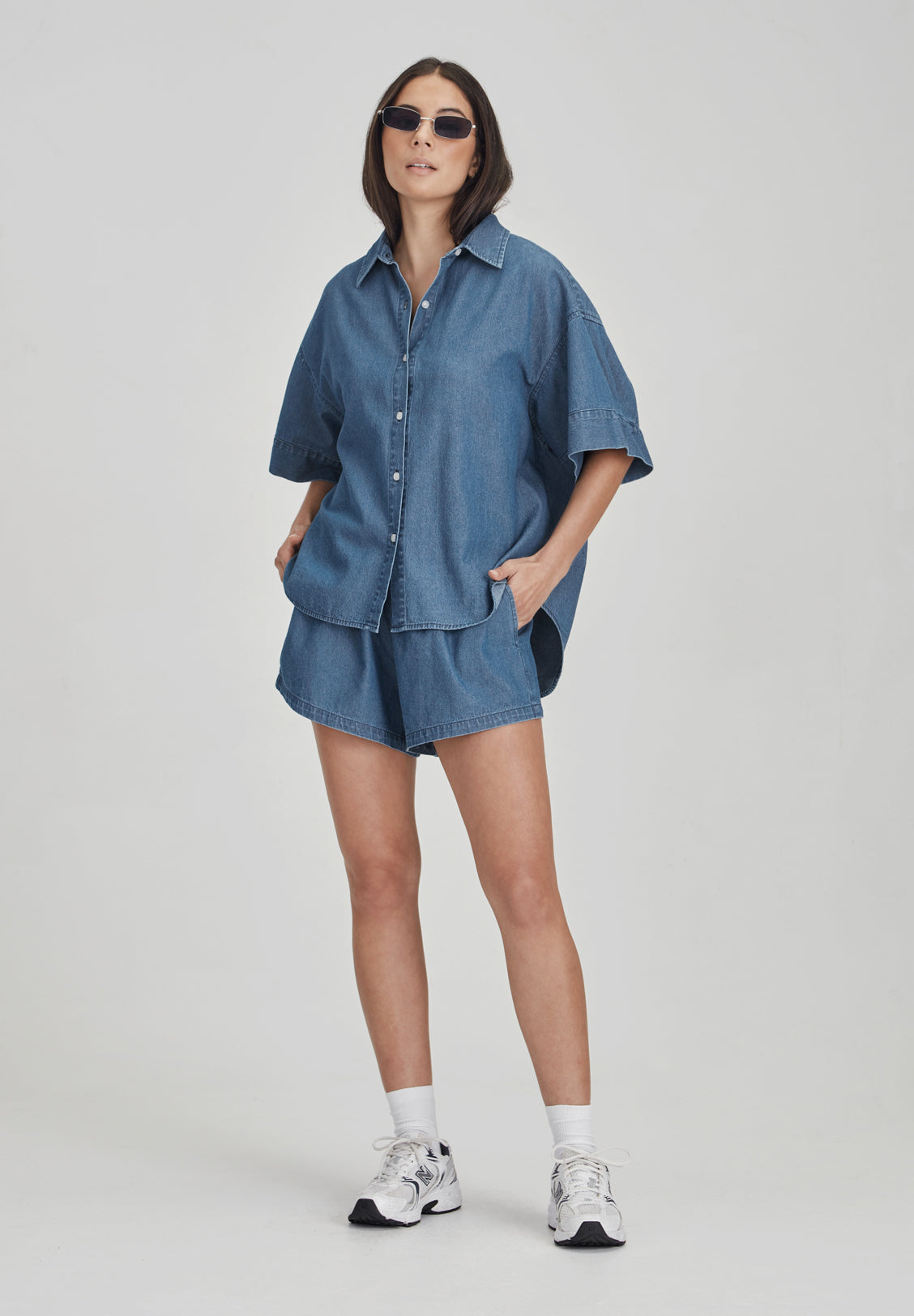 BOYFRIEND SHIRT, CHAMBRAY