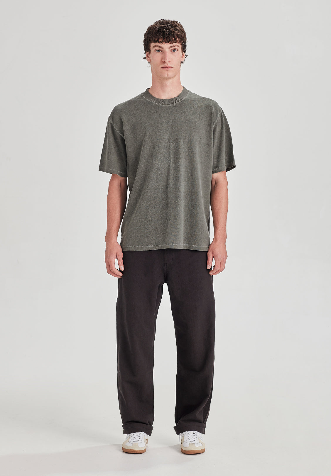 *PREORDER* LINEN/COTTON WORK PANT, BLACK