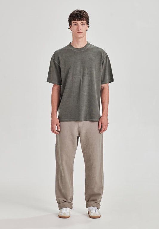 *PREORDER* LINEN/COTTON WORK PANT, SMOKE