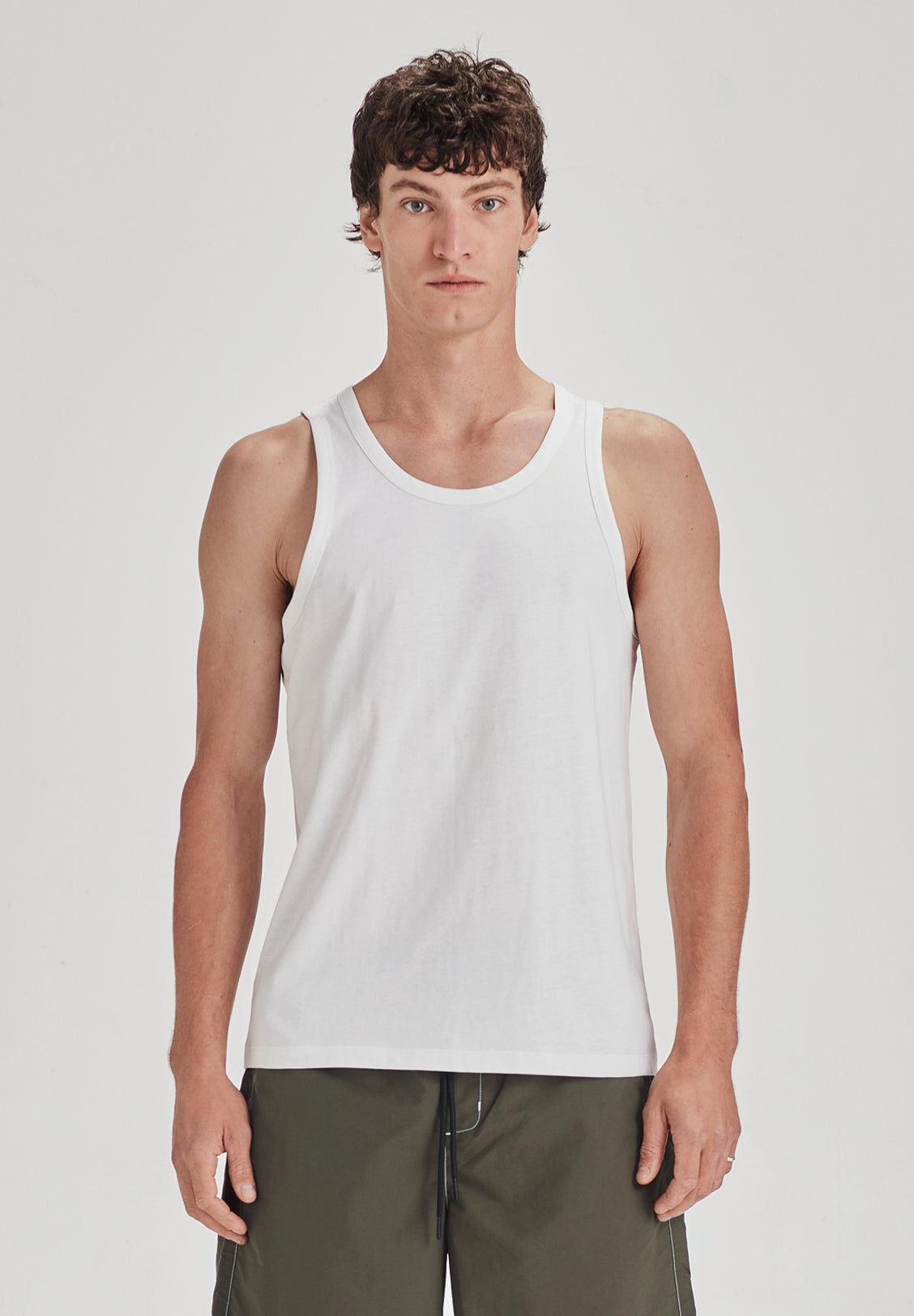 MENS STANDARD TANK, WHITE