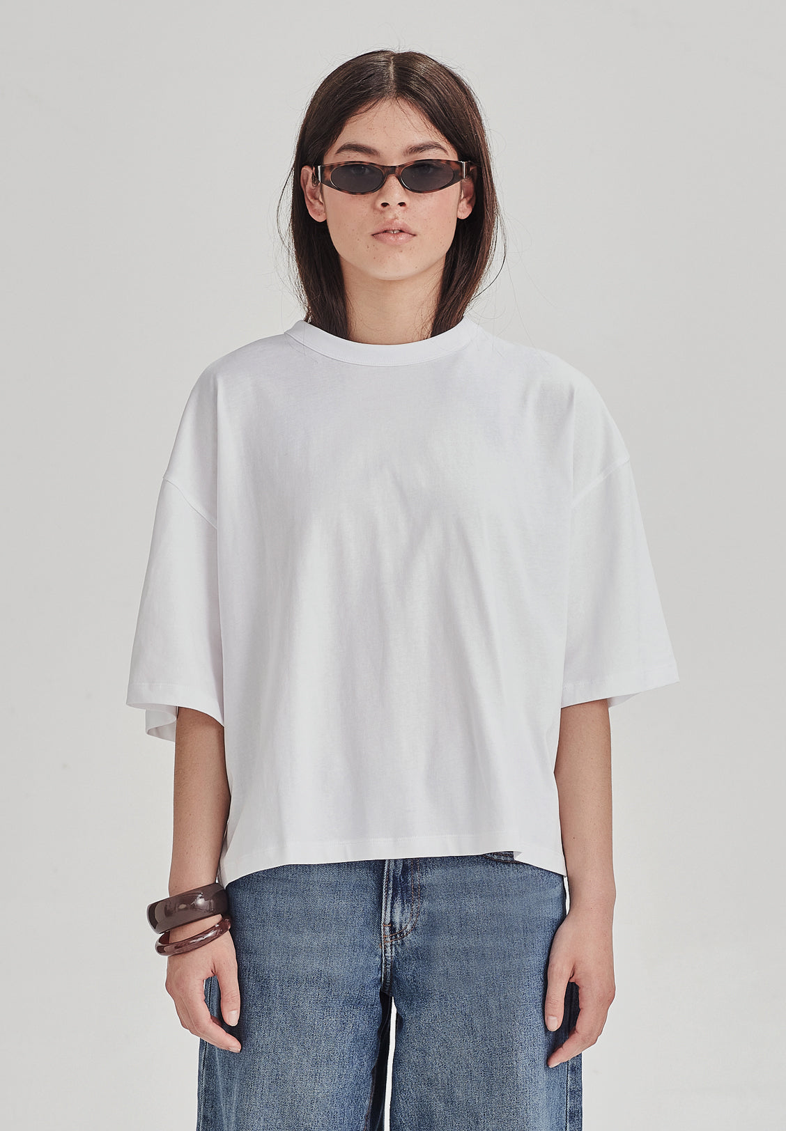 BOXY TEE, WHITE